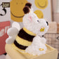 ELAINREN Dog Bee Plush Toy Bumble Bee Puppy Plushie Stuffed Animal Gifts/25cm
