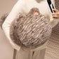 ELAINREN Chubby Round Tabby Cat Plush Toy Pillow