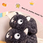 ELAINREN Ultra-Soft Gray Kitten Plush Pillow Cuddly Black Cat Kitty Stuffed Animals Gifts/55cm