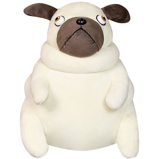 ELAINREN Fat Pug Dog Plush Puppy Stuffed Animals Toy Gifts,11.8Inch