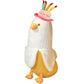 ELAINREN Happy Birthday Banana Duck Plush Toy Cute Stuffed Banana Duck Wearing Birthday Hat/19.6''