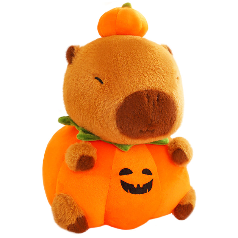 ELAINREN Halloween Capybara Stuffed Animal Cute Pumpkin Capybara Plush Toy/9.8''