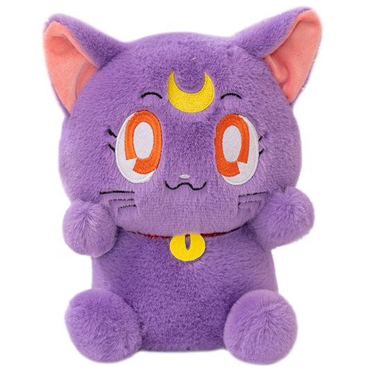 ELAINREN Cartoon Purple Cat Plush Toy Cute Kitten Stuffed Animals Gifts/23cm