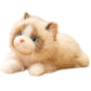 ELAINREN Realistic Brown Ragdoll Cat Stuffed Animal Lifelike Kitten Cat Plush Toy Gifts/43cm
