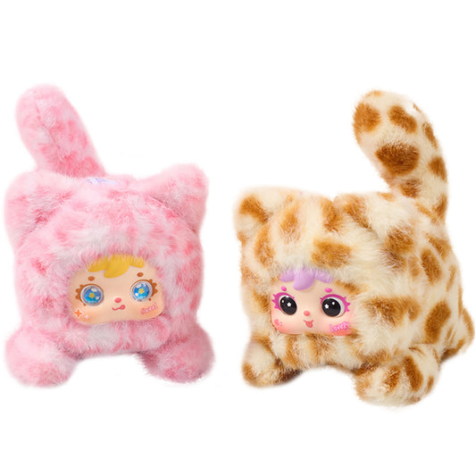 ELAINREN Plush Doll Blind Box,Stuffed Cat Kitten Series Blind Boxes Stuffed Keychain/9cm