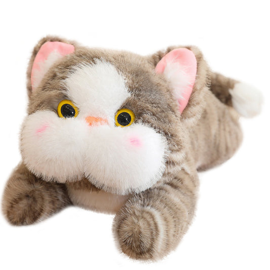 ELAINREN Realistic Weighted Cat Stuffed Animal,Soft Kawaii Kitty Plush Toy Gift/30cm