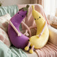 ELAINREN Big Eggplant Plush Long Body Pillow Soft Vegetable Stuff Toy /31''