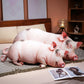 ELAINREN Ultra Realistic Pig Plush Pillow, Cute Pig Decorative Throw Pillow-100cm