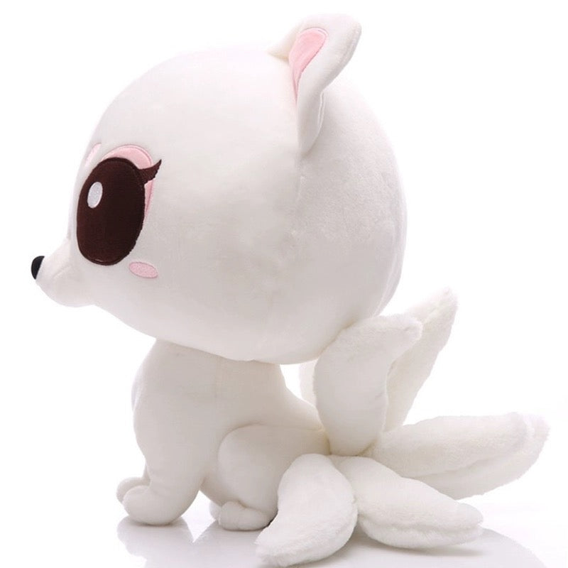 ELAINREN Cartoon Nine-Tailed Fox Plush Toy/9.8''x12.9''