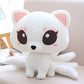 ELAINREN Cartoon Nine-Tailed Fox Plush Toy/9.8''x12.9''