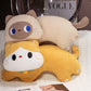 ELAINRE Soft Cat Shape Plush Toy Pillow Stuffed Kitten Doll  Cushion/50cm