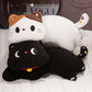 ELAINRE Soft Cat Shape Plush Toy Pillow Stuffed Kitten Doll  Cushion/50cm