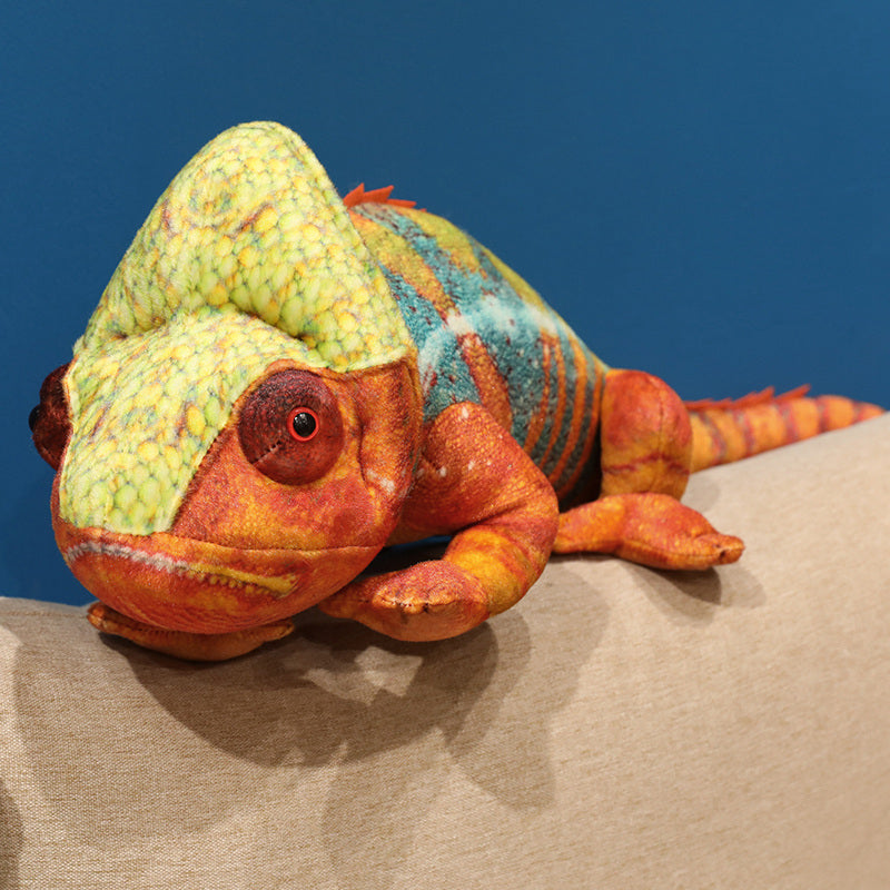 ELAINREN Realisitc Lizard Plush BIg Chameleon Stuffed Animals Toy GIfts/70cm