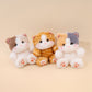 ELAINREN Mini Tabby Cat Stuffed Furry Kitten Toy GIfts/13cm