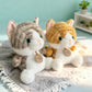 ELAINREN Sitting Tabby Cat Stuffed Animals Toy Gifts/16CM