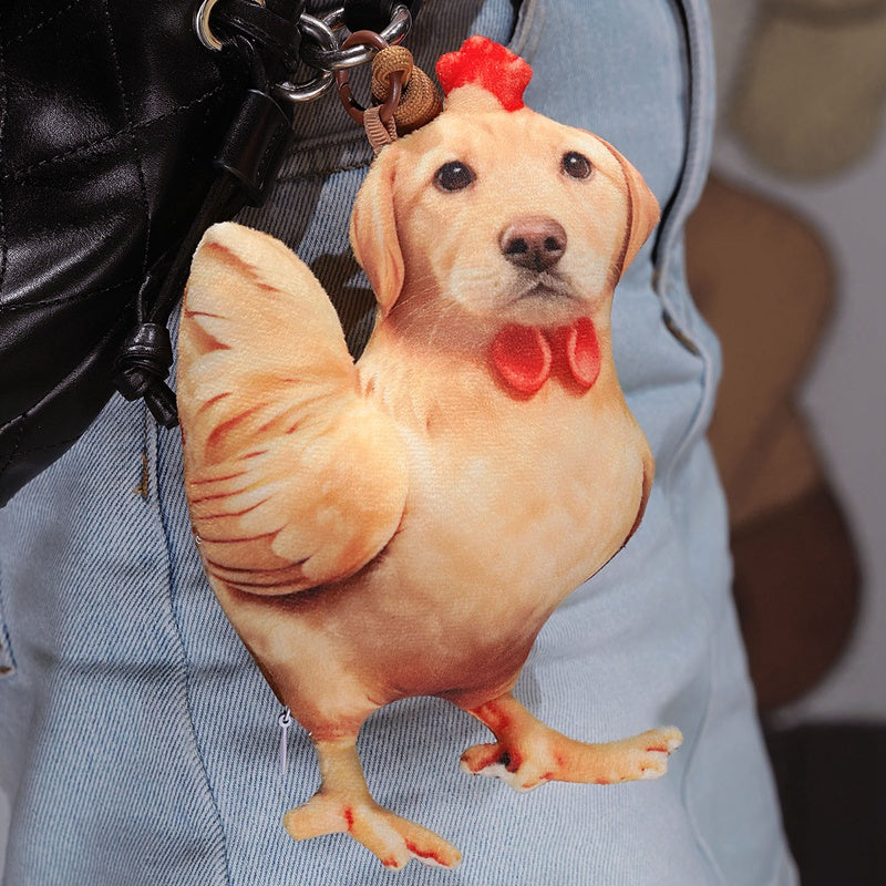 ELAINREN 3D Realisitc Chicken Dog Plush Large Accent Pillow Decor Gifts/45cm