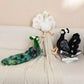ELAINREN Realistic Peacock Plush Toy,Cute Peacock Stuffed Animal Doll /21cm
