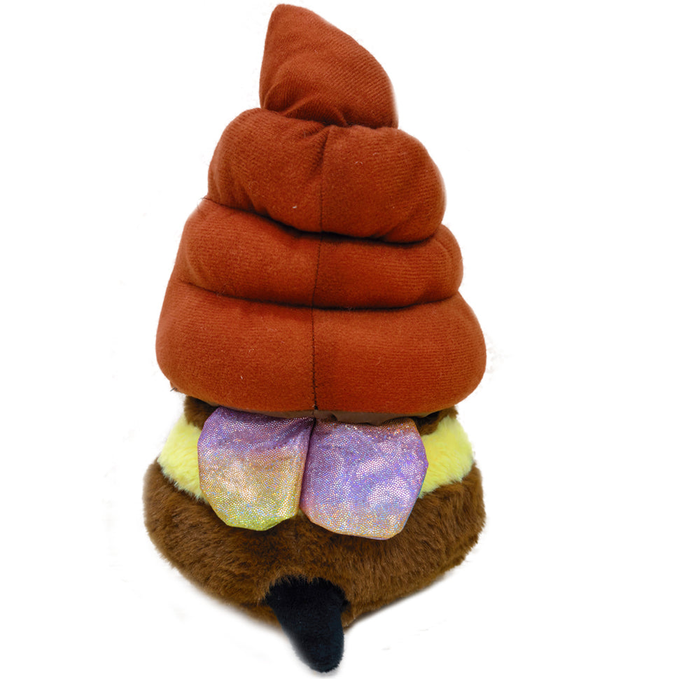 ELAINREN Cuddly Smiling Bee Plush Toy with Poop Hat