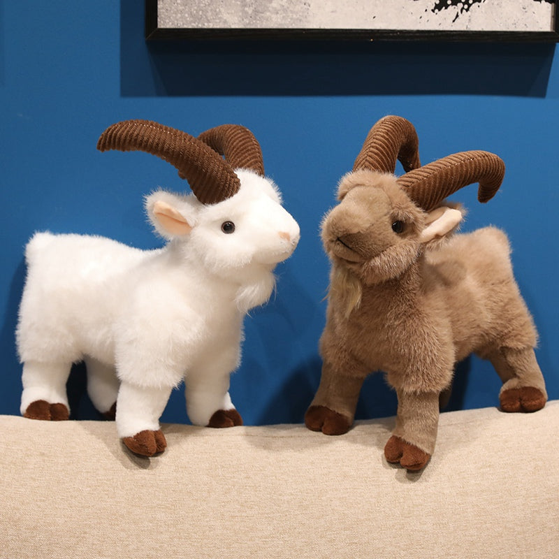 ELAINREN Realistic Goat Plush Sheep Stuffed Toy Gifts