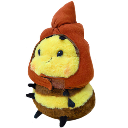 ELAINREN Cuddly Smiling Bee Plush Toy with Poop Hat
