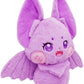 ELAINREN Furry Bat Plush Pillow Cuddly Gothic Bat Stuffed Gifts/13.7''