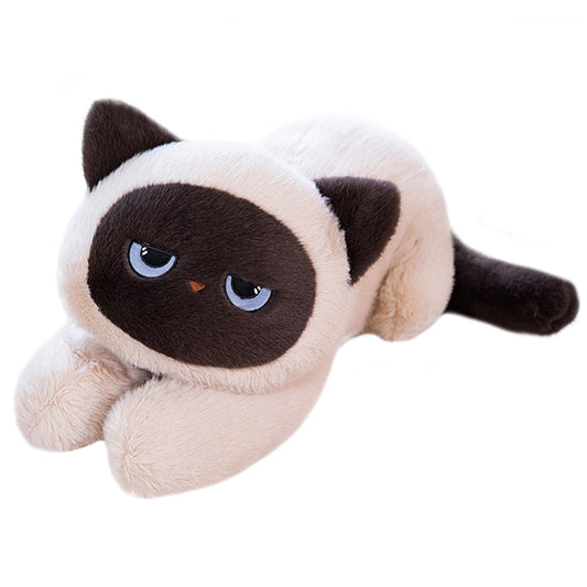 ELAINRE Cuddly Siamese Kitten Stuffed Soft Pillow/60cm