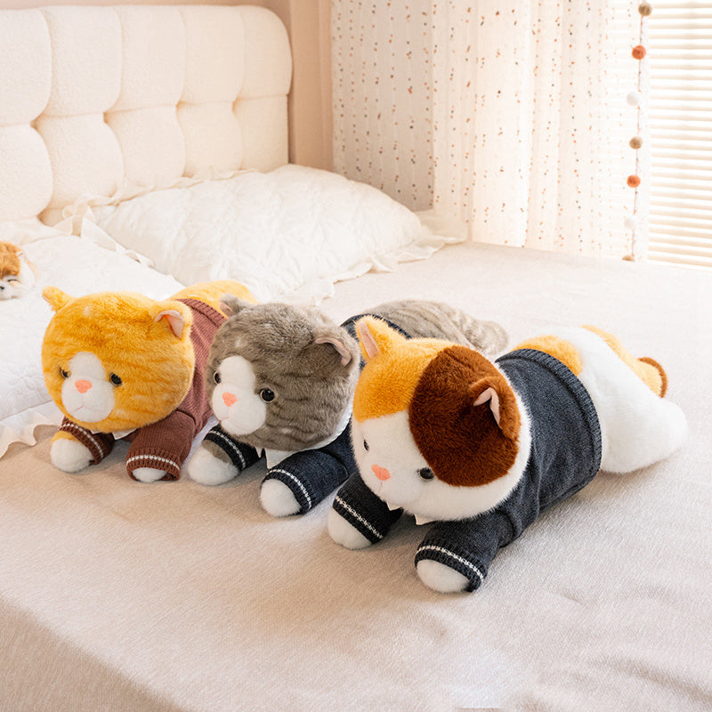 ELAINREN Realistic Cat Kitten Stuffed Animals Toy Gifts/40cm