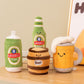 ELAINREN 4pc Beer Bottle and Cup Plush Toy Gifts-15cm
