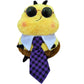 ELAINREN Cuddly Smiling Bee Plush Toy with Sunglasses and Tie
