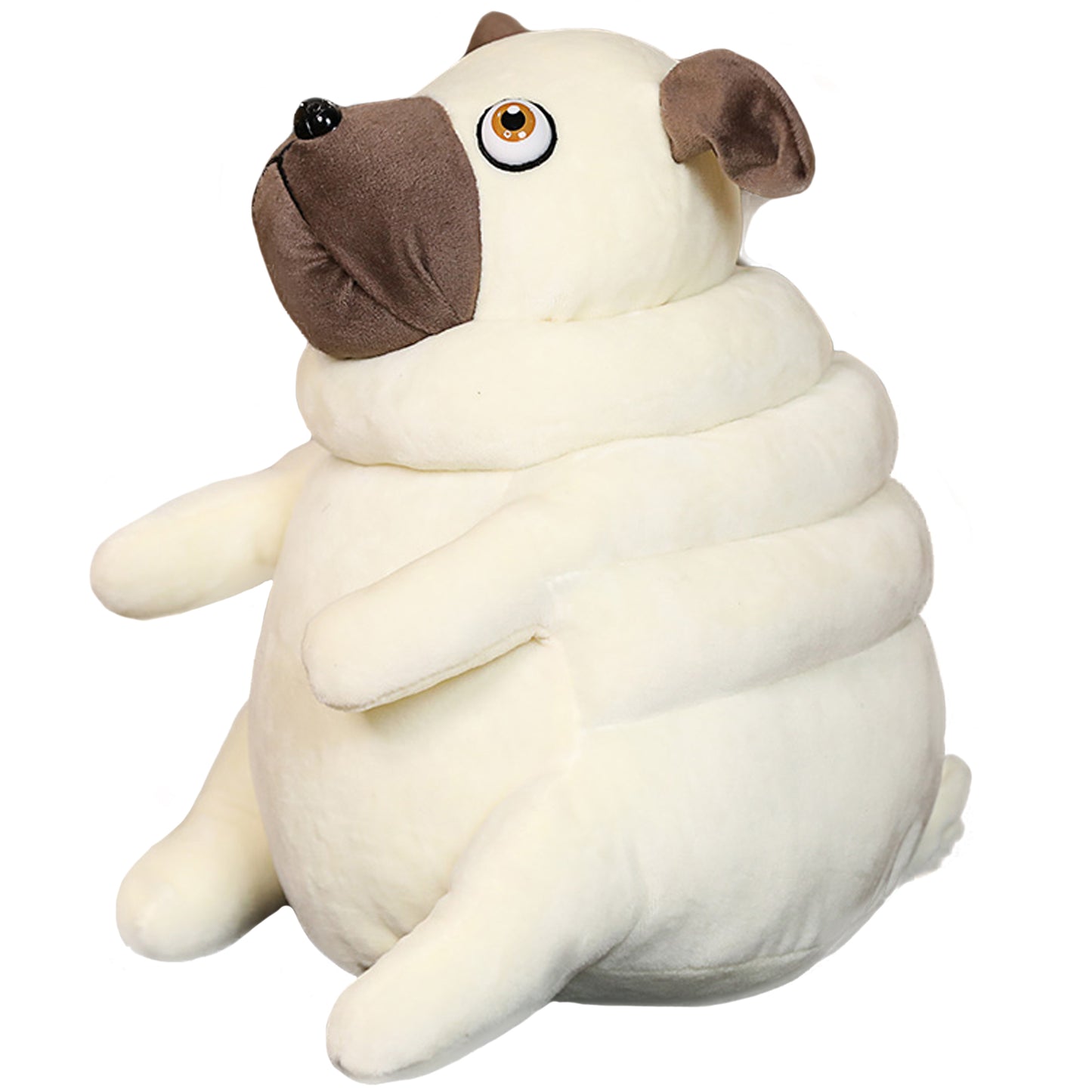 ELAINREN Fat Pug Dog Plush Puppy Stuffed Animals Toy Gifts,11.8Inch