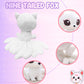 ELAINREN Cartoon Nine-Tailed Fox Plush Toy/9.8''x12.9''