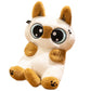 ELAINREN Cute Siamese Cat Stuffed Animal Toy Cartoon Siamese Kitten Plush Gifts/33cm