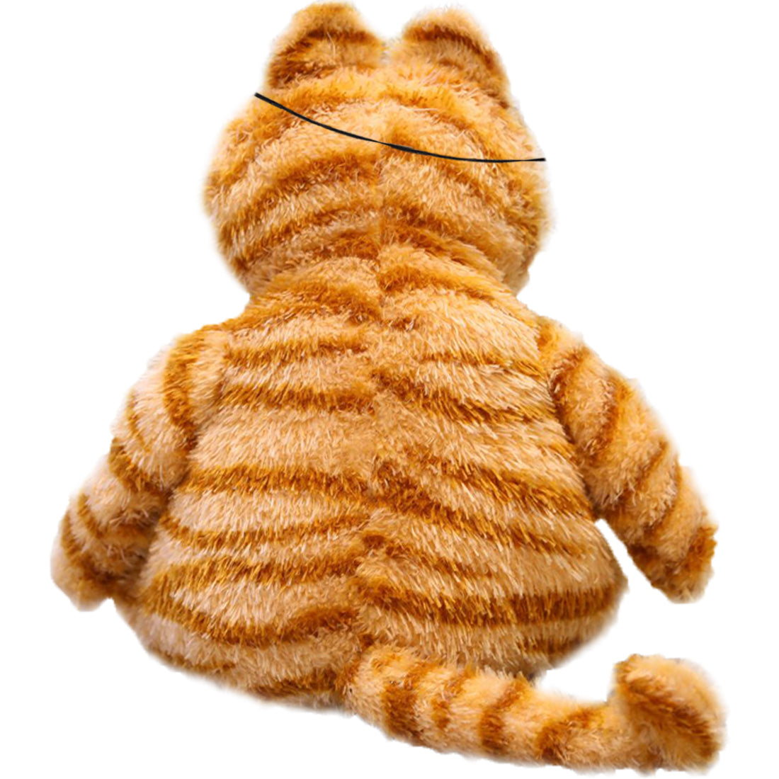 ELAINREN Halloween Garfield Plush Toy Fat Orange Cat with Blindfold Plush Kitten Dolls-30cm