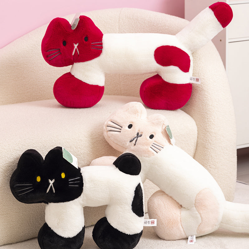 ELAINREN Super Soft Cat Shape Plush Pillow Decor Gifts/50cm