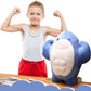 ELAINREN Big Blue Muscle Shark Plush Toy Pillow/19.6‘’