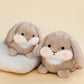 ELAINREN Chubby Brown Bunny Stuff Big Pillow Soft Rabbit Plush Toy/14''