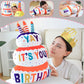 ELAINREN Ultra-Soft Plush Food Happy Birthday Cake Toy Pillow/17.7''