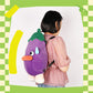 ELAINREN Eggplant Shape Plush Bag Cute Vegetable Stuffed Backpack for Kids Adults/50x25x20cm