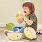 ELAINREN Creative Detachable Durian Plush Toy, Fruit Durian Plush Toy, Durian Plush Pillow, Cute Peeling Durian Plush Doll