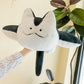 ELAINREN Stingray Fish Cat Plush Pillow Cartoon Skate Fish Kitten Plushie Deep Sea Toy Gifts/75cm