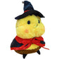 ELAINREN Cuddly Smiling Bee Plush Toy with Witch's Cloak and Hat