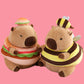 ELAINREN Cute Hamburger Capybara Plush Toy Kawaii Capybara Stuffed Animals Dress Up Hamburger Costume/11.8‘’