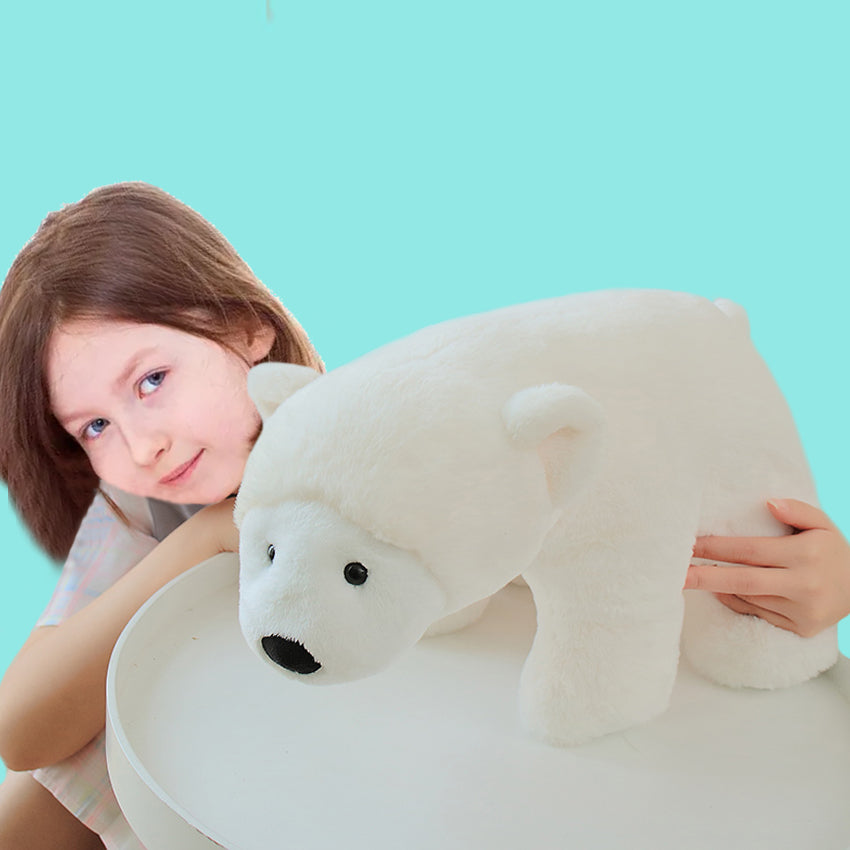 ELAINREN Big Ice Bear Stuffed Animals Pillow/19.6''