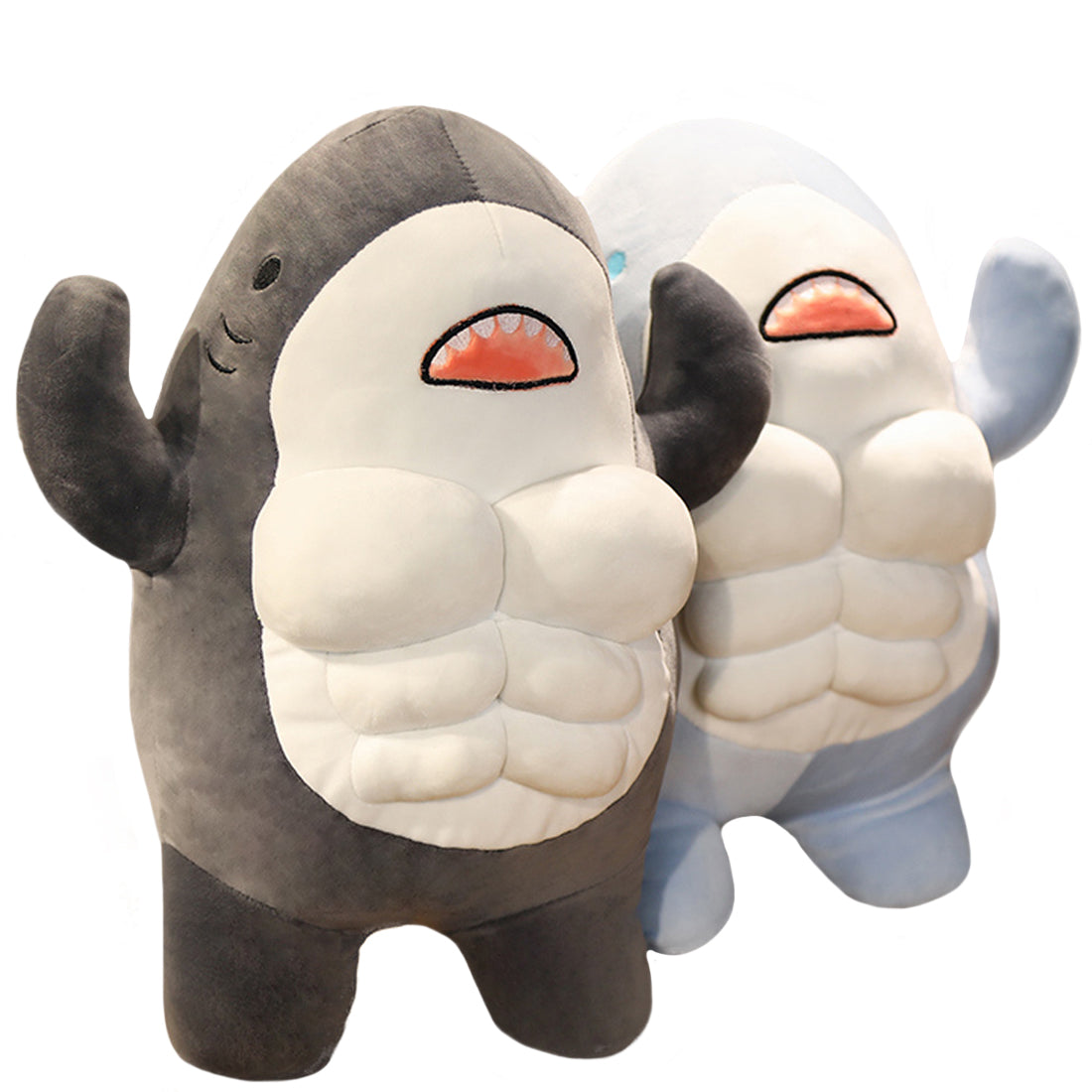 ELAINREN Super Soft Abs Shark Plush Toy Gifts/17.7''