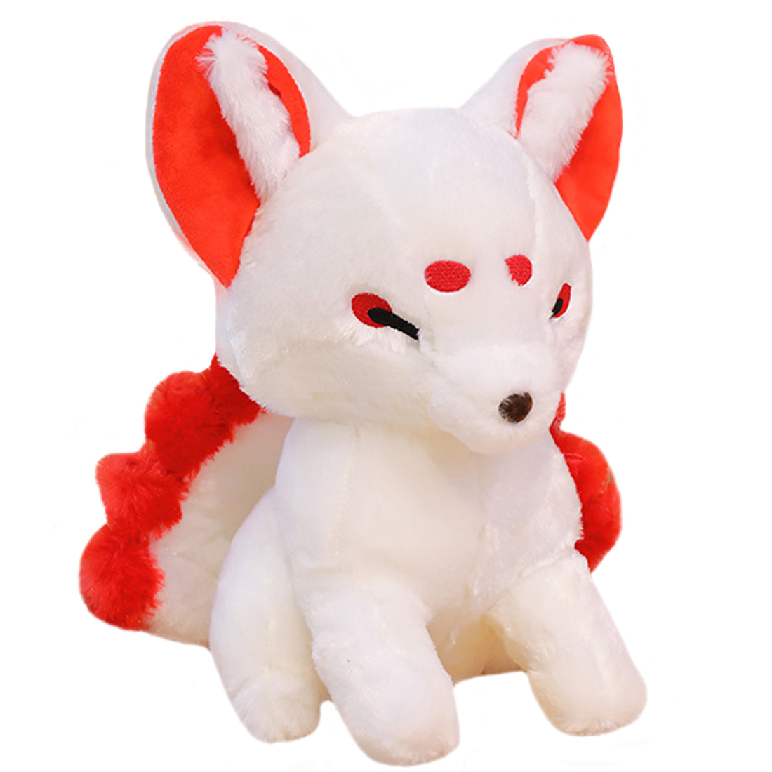 ELAINREN Lifelike Nine-Tailed Fox Stuffed Animals Toy/14.9''x11.8''x7.8''
