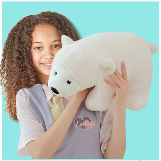 ELAINREN Big Ice Bear Stuffed Animals Pillow/19.6''