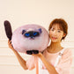 ELAINREN Chubby Siamese Kitten Stuffed Big Pillow Soft Fat Siamese Cat Plush Toy/15.7''