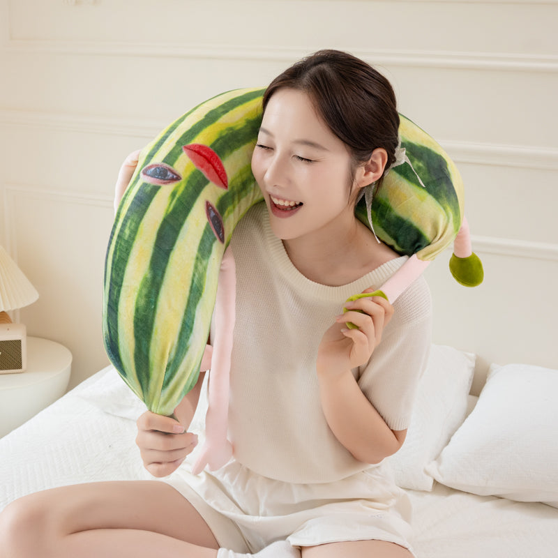 ELAINREN Big Cucumber Plush Long Body Pillow Soft Vegetable Stuffed Food Toy/31''