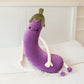 ELAINREN Big Eggplant Plush Long Body Pillow Soft Vegetable Stuff Toy /31''