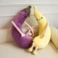 ELAINREN Big Banana Plush Long Body Pillow Soft Fruit Stuffed Food Toy/31''